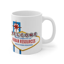 Load image into Gallery viewer, HR Rescue What Happens In HR White Coffee Mug - HR-Rescue
