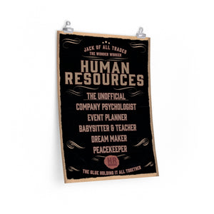 HR Rescue Human Resources Professional Unofficial Description Poster - HR-Rescue