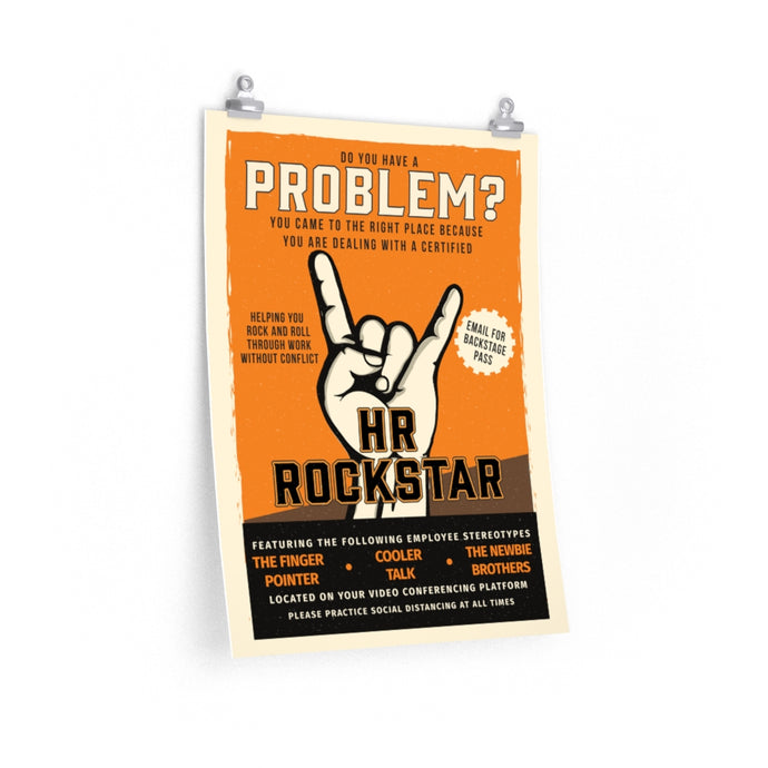 HR Rescue HR Rock Star Poster - HR-Rescue